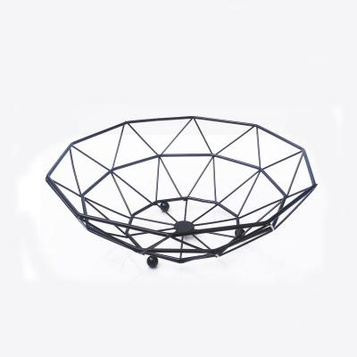 China Sustainable Metal Wire Stackable Fruit Storage Baskets Wheels for sale