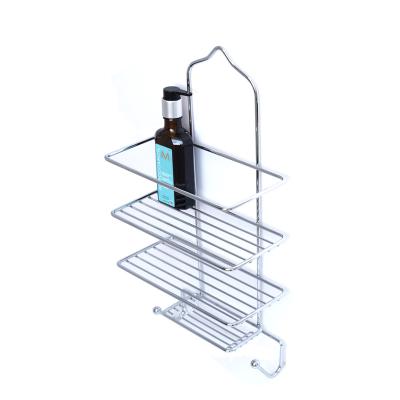 China Modern Wire Bathroom Metal Shower Shelf Hanging Organizer for sale