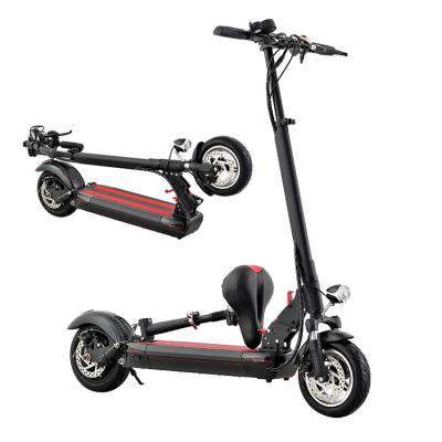 China Long Range Unisex E-scooter Fast Stand Fold Foldable Electric Scooters Powerful Adult With LED Turn Signal Light for sale