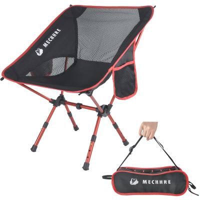 China Modern Ultralight Portable Folding Moon Folding Picnic Rise Lightweight Aluminum Folding Camping Chair for sale