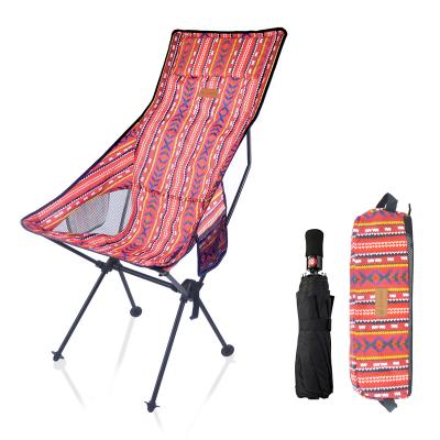 China OEM Modern Picnic High Back Recliner Festival Hiking Outdoor Folding Aluminum Camp Chair Backpacking for sale