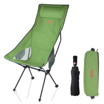 China Modern Customized Design Long High Back 7075 Aluminum Folds Outdoor Camping Chairs for sale