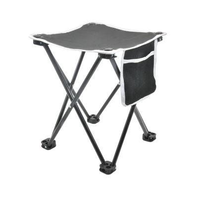 China Modern Customized Modern Cheap Fishing Hiking Folding Picnic Camping Stool With Side Pocket for sale