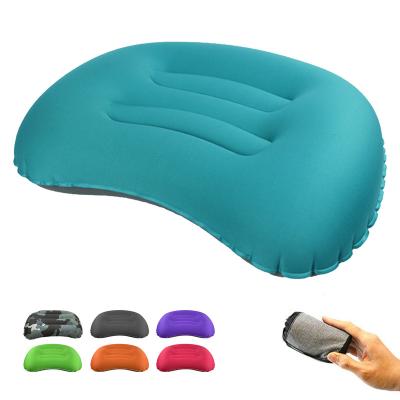 China Waterproof Multiple Colors Beach Neck Waterproof Air Inflatable Pillow Portable Compressible Lumbar Backpacking Ergonomic Camping for sale