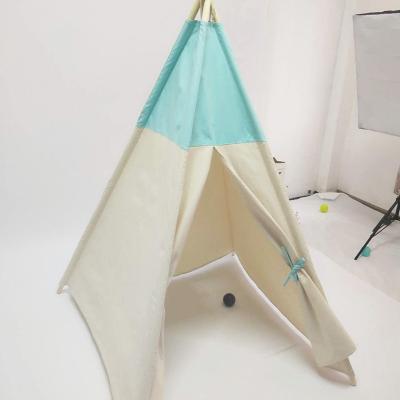 China Soft Toy Custom Indoor Outdoor Children Garden Play Tent House Teepee With Mat for sale