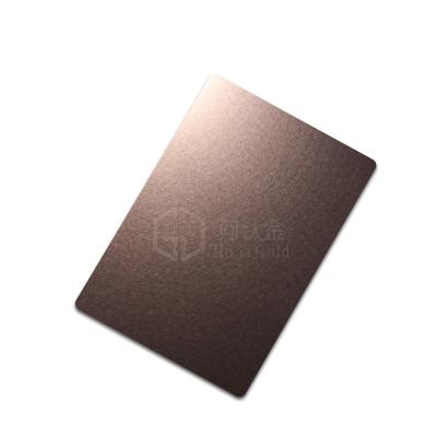 China Construction Stainless Steel Sheet Brown Plating Vibration Stainless Steel Sheet Price 304 Vibration Stainless Steel Sheet Decorative Sale for sale