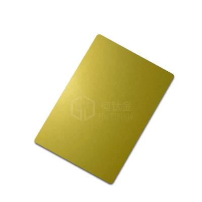 China Construction Hotigold High Standard 304 Bead Blown Zr Brass Color With Special AFP Stainless Steel Sheets Stainless Steel Sheet Colors for sale