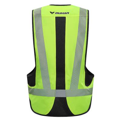 China DUHAN Breathable Hot Sale Motorcycle Airbag Reflective Green Vest for sale