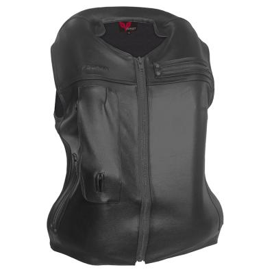 China DUHAN Breathable High Quality Cowhide Leather Airbag Vest Motorcycle for sale