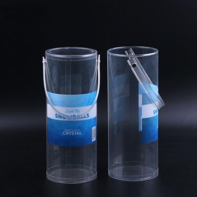 China Custom Printing Transparent Plastic PVC Cylinder Tube GRS Custom Recyclable for sale