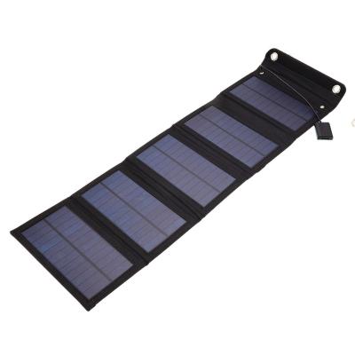 China PET 15W Foldable USB solar panel charger portable solar panel outdoor charging power bank for sale