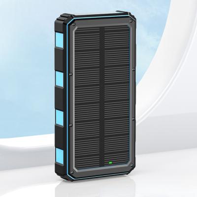 China Quick Charge Support 20000Mah solar charging unit wireless charging fast charging large capacity solar outdoor power supply for sale