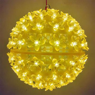 China Cherry bulb lamp LED Cherry Blossom Ball light colorful ball outdoor waterproof hanging tree light New Year holiday light for sale