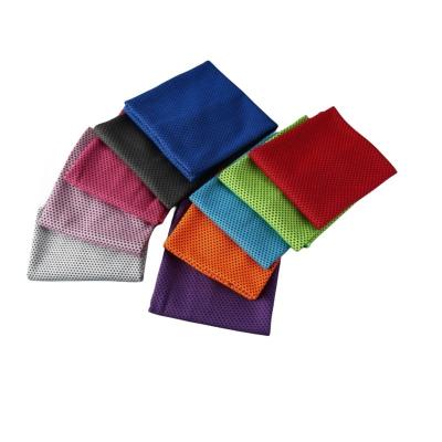 China Various Colors 2023 China Factory Blanks Hot Selling Polyester Logo Instant Iced Sport Custom Microfiber Soft Cooling Towel For Neck And Fa for sale