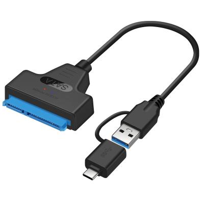 China Hard Drive SATA to USB 3.0/2.0 Adapter Cables Up to 6 Gbps 7+15/22 Pin for Support 2.5 Inch Sata III SATA 3 External Hard Drive SSD HDD for sale