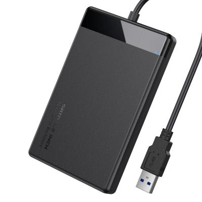 China Plastic Factory Supply ABS 2.5inch USB 3.0 Hard Disk Drive 5Gb Hard Disk Drive Case SATA Hdd Enclosure Direct With Cable for sale