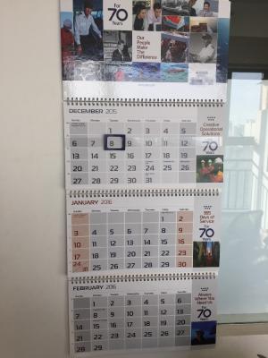 China Printed wall calendar of wall calendar, 3 planner wall calendar printing, high quality calendar printing for sale