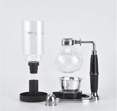 China Hot Selling Glass Pot Glass Technica Siphon Vacuum Top Desktop Glass Coffee Machine for sale