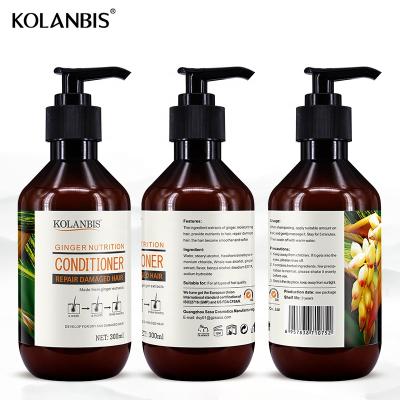 China Color-Protecting Moisturizing Ginger Organic Herbal Smooth Manageable Private Label Treated Hair Conditioner for sale