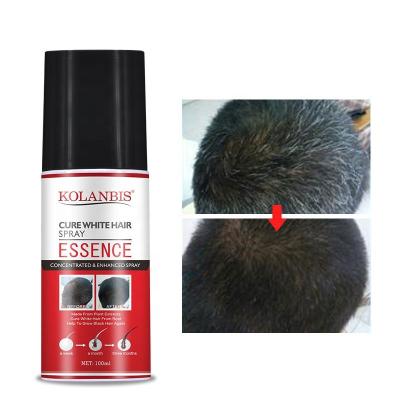 China Wholesale Herbal KOLANBIS Black Hair Serum Stop Anti Gray Hair Products Nourishing White Hair for sale