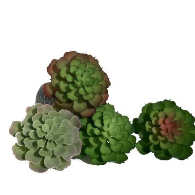 China Realistic/Long Lasting Plastic Colorful Plant Fake Flower Artificial Succulents Fake Lotus Plants Plant For Home Decor for sale