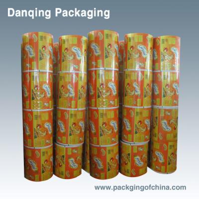 China Vivid Printed Plastic Laminating Roll Stock Film Food Packaging for sale