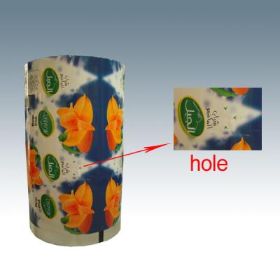 China Acidproof Juice Pouch     Plastic Packaging Film With Perforation Hole  Triangle Bag for sale