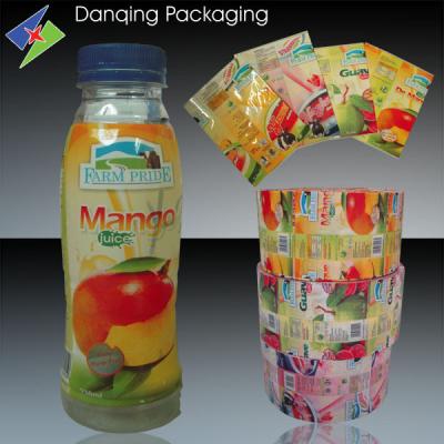 China Customized Heat Sealing PVC Plastic Shrink Sleeves Label For Bottle Packaging for sale