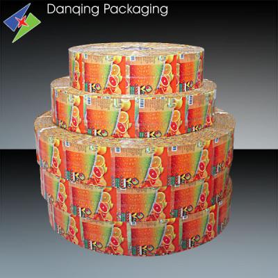 China Juice Bottle PVC Shrink Sleeves , Rigid Printed Plastic Packaging Roll Film for sale