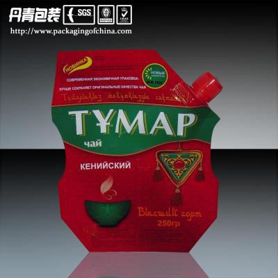 China Leak Proof Food Doypack      Tea Packaging Pouch With Spout       Flexible Packaging for sale