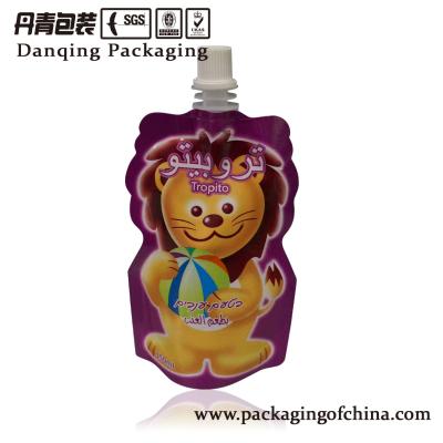 China Customized Pocket Stand Up Pouches With Spout   Body Lotion Cosmetic Pouch Bag for sale