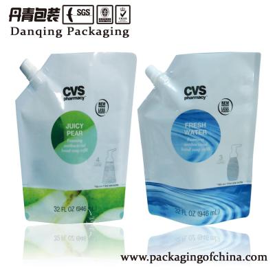 China High Barrier Detergent Packaging       Stand Up Spout Pouch For Hand Soap Packaging for sale