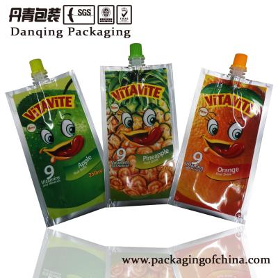 China Aluminum Foil Stand Up Pouches        Plastic Packaging Liquid Pouch With Spout for sale