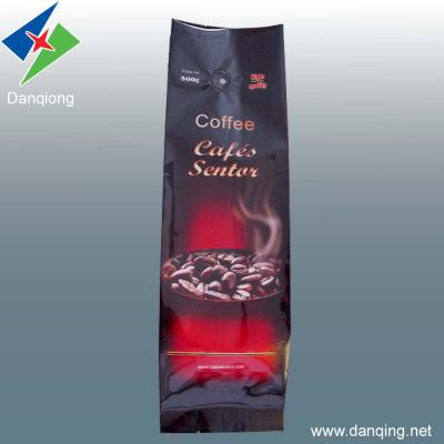 China Leak Proof  PET AL PE Bags , Aliminum Foil Coffee Bean  Side Gusset  Packaging for sale