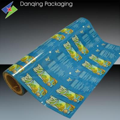 China Laminating Roll Printed Packaging Film , Aluminum Foil Food Packaging Film for sale