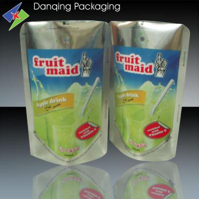 China Juice Packaging Liquid Pouch For , Perforation Hole Stand Up Pouch for sale