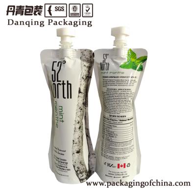 China Printing Birch sap stand up pouch with spout for raspberry drink for sale