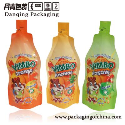 China Orange Beverage Foil Pouch Packaging Stand Up Plastic Bags ISO / BV / SGS for sale