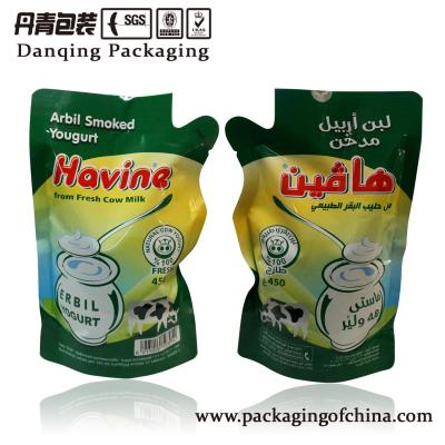 China Fresh Cow Milk Injection Liquid Pouch Plastic Packaging Bags Customized Size for sale