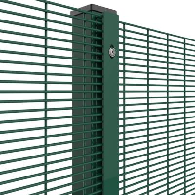 China Easily Assembled High Quality PVC Coated Anti-Climb Fence Electric Galvanized 385 Degree Security Prison Fence for sale