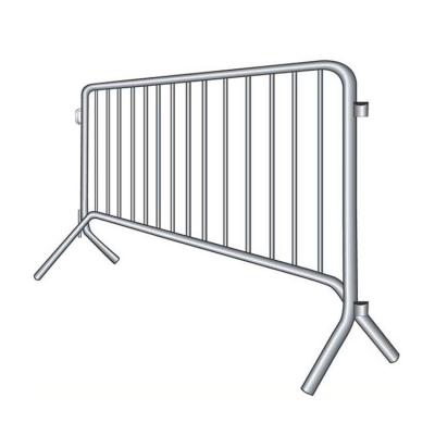 China Wholesale Price Public Safety Or Security Pedestrian Barricade Interlocking Tempory To Fence Cheap Galvanized Metal Crowd Control Barrier Barrier for sale