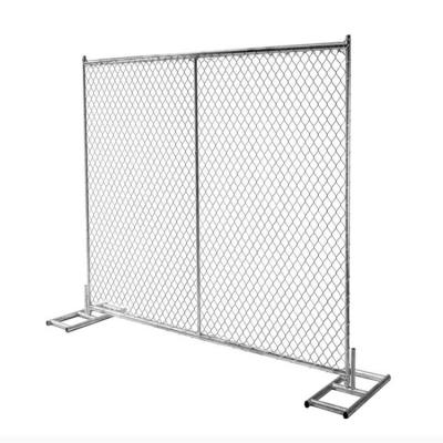 China Hot Sale Easily Assembled Portable Construction Safety Fence Panel Site 12FT Chain Link Temporary Fencing for sale