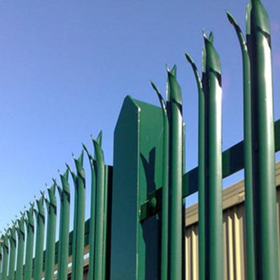 China Hot Sell Good Quality Easily Compiled Commercial Industrial Steel Second Hand Security Palisade Fence Designs For Sale for sale