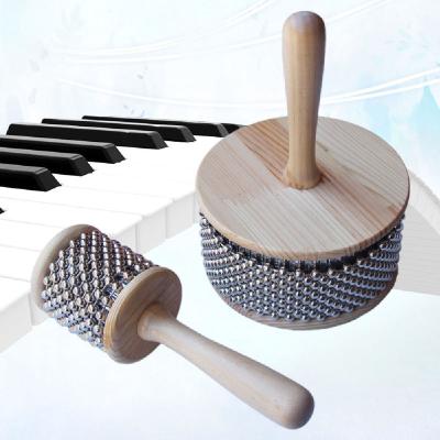 China Children learning & Type exercise; Music Enlightenment Children Kids Shaker Wooden Musical Instrument Hand Cabasa Preschool Teaching Tool for sale