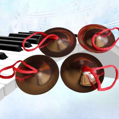 China Children learning & Type exercise; Musical Enlightenment Musical Instrument Handmade Finger Cymbals For Sale for sale