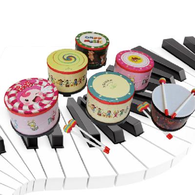 China Children learning & Type exercise; Hot Sales Enlightenment Music Percussion Instruments Educational Toys Korean Drum Orff Instruments Floor Drums for sale