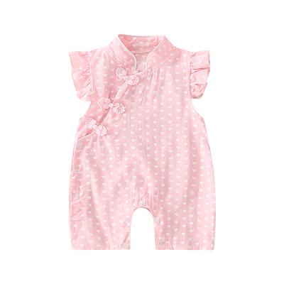 China 100% Organic Cotton Summer Baby Clothes Knitted Baby Rompers Wholesale for sale