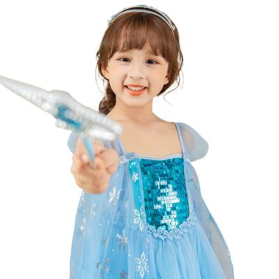 China 2021 washable new frozen elsa 2 princess children party cartoon costume cosplay flozen baby dress for sale