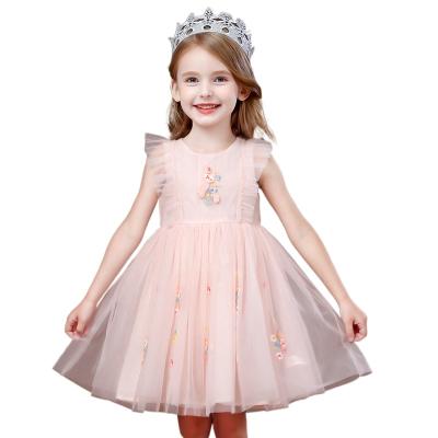 China New Design Washable Children's Clothing Kids Dress Flower Baby Birthday Dress for sale