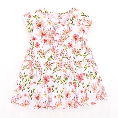 China hot sale baby summer dress girls anti-wrinkle skirt children baby boutique floral newborn clothing for sale